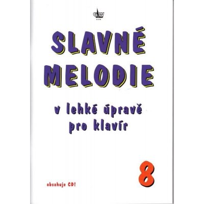 Slavné melodie 8 v lehké úpravě pro klavír + CD 1481077 – Zboží Mobilmania