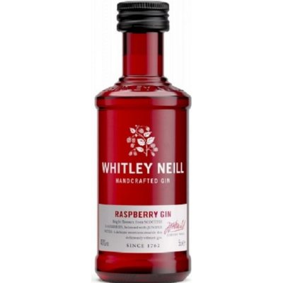 Whitley Neill Raspberry Gin 43% 0,05 l (holá láhev)