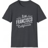 Pánské tričko s potiskem Tričko s potiskem San Francisco California Městský styl na západním pobřeží Unisex Softstyle Dark Heather Grey