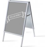 Jansen Display Set reklamního áčka A1, Přivítání, šedý, německy, 639 x 1094 mm – Zboží Živě
