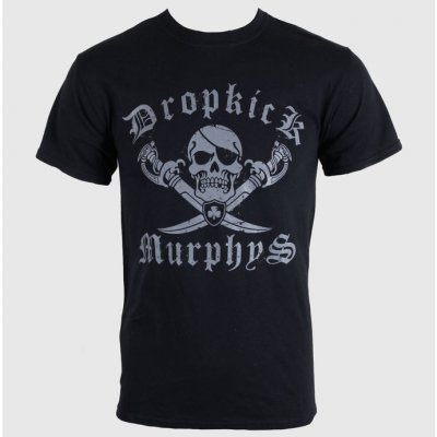 Tričko metal KINGS ROAD Dropkick Murphys Jolly Roger černá