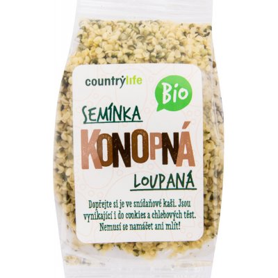 Country Life Konopná semínka loupaná BIO 100 g – Zbozi.Blesk.cz