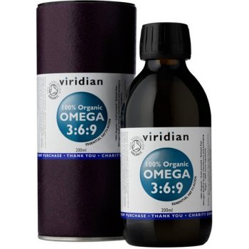 Viridian 100% Organic Omega 3:6:9 Oil 0,2 l