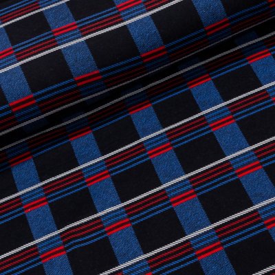 Flanel bavlněný A-3 modro-červené káro, š.150cm (látka v metráži) – Zboží Dáma
