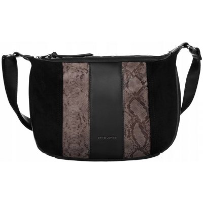 David Jones černá vzorovaná crossbody kabelka 6885-1 – Zboží Mobilmania