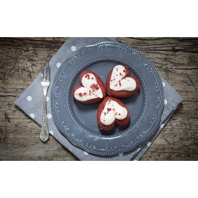 Silikomart forma na zákusky 8 srdcí 6,5cm silikon – Zboží Dáma