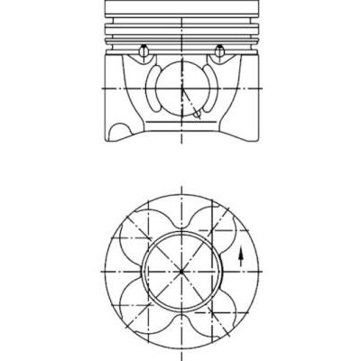 Píst KOLBENSCHMIDT 40406620 – Zboží Mobilmania
