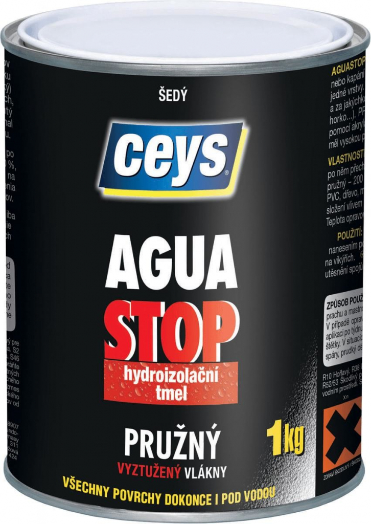 Ceys Aqua Stop Hydroizolační tmel s vlákny 1 kg šedý
