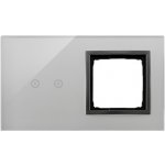 Simon DSTR220/72 Dotykové panely 2 moduly 2 horizontální dotykové pole otvor pro příslušenství Simon 54 bouřková/antracit – Hledejceny.cz
