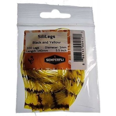 Semperfli Silikonové Nožičky SiliLegs Black & Yellow – Hledejceny.cz