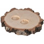 Dřevěná podložka pro svatební prsteny s kůrou, 16 cm – Hledejceny.cz