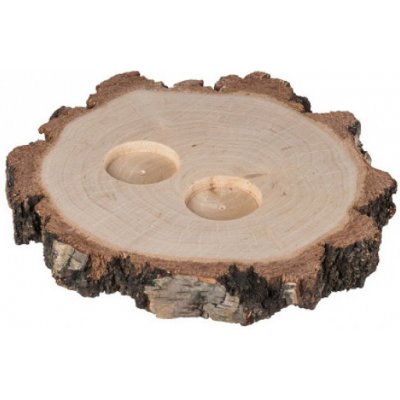 Dřevěná podložka pro svatební prsteny s kůrou, 16 cm – Hledejceny.cz