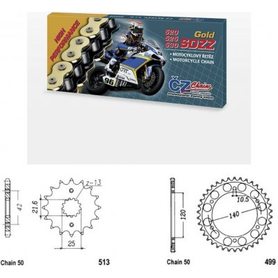 ČZ Řetězová sada Suzuki GSX-R 1300 R Hayabusa 99-07 | Zboží Auto