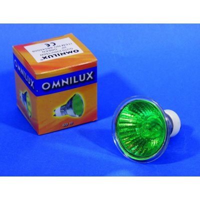 Omnilux 230V 50W GU-10 zelená – Zboží Živě