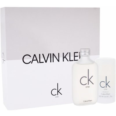 Calvin Klein CK One EDT 100 ml + deostick 75 ml dárková sada – Zboží Mobilmania