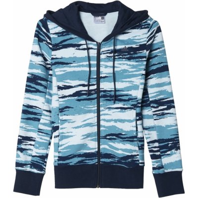 adidas Essentials hoody All Over Print modrá – Hledejceny.cz