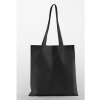 Nákupní taška a košík Westford Mill Nákupní bavlněná taška WM161 Black 38x42 cm