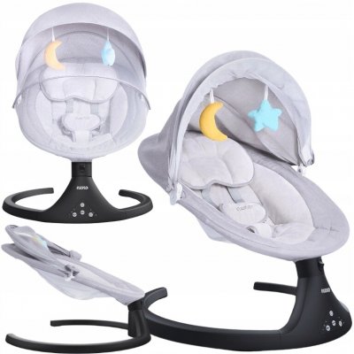 Neno Aurora elektrické lehátko s moskytiérou, houpátko s NAHRANÝMI UKOLÉBAVKAMI – Zboží Mobilmania