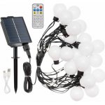 LOTTI led bulb w řetěz solar PXL 20L-G50-N RC WW 8m – Hledejceny.cz