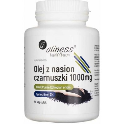 Aliness Olej ze semen černého kmínu 2% 1000 mg 60 kapslí – Hledejceny.cz