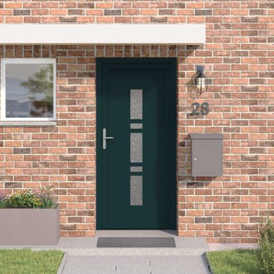 OMAXI Vchodové dveře Antracitová 98 x 208 cm PVC 787549 – Hledejceny.cz