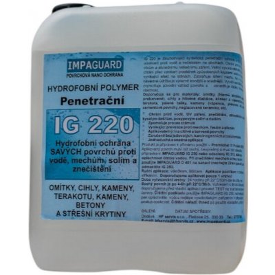 IMPAGUARD IG 220 Extra voděodolná penetrační ochrana - koncentrát 5 kg – Sleviste.cz
