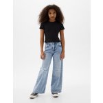GAP Dětské džíny Stride Wide Modrá – Zboží Dáma