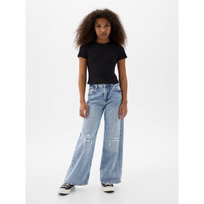 GAP Dětské džíny Stride Wide Modrá – Zboží Dáma