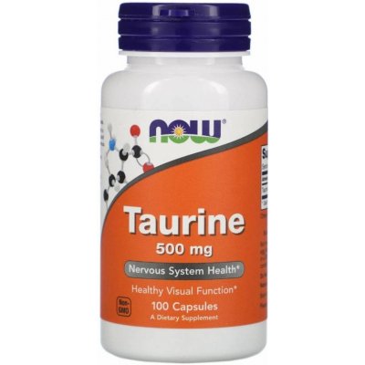Now Foods Taurine Taurin 500 mg 100 rostlinných kapslí – Hledejceny.cz