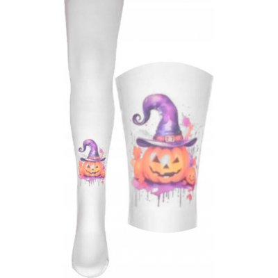 Dívčí punčochy Halloween bílá – Zboží Dáma