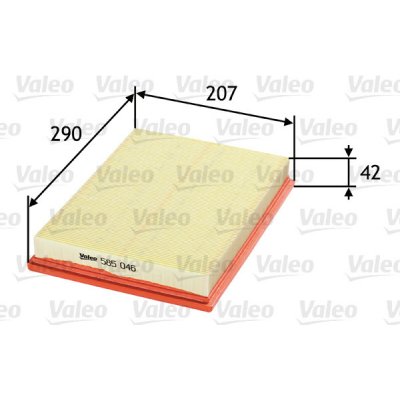 Vzduchový filtr VALEO 585046 – Hledejceny.cz