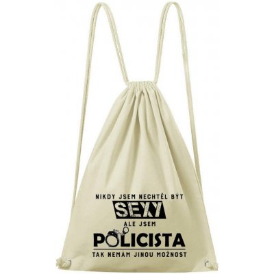 Dobrý triko bavlněný batoh Sexy policista Natural – Hledejceny.cz