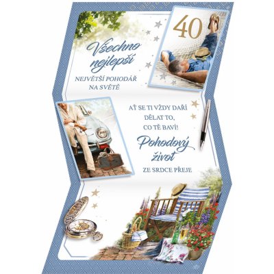 ARGUS Přání k 40. narozeninám 15-7074c40 – Zboží Mobilmania