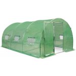 Garden Point 2x3,5x2m Zelený s dveřmi GAP546 – Zboží Mobilmania