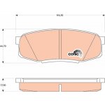 Sada brzdových destiček, kotoučová brzda TRW GDB3491 | Zboží Auto