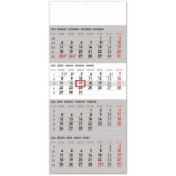 Presco Group Nástěnný 4měsíční standard skládací 29,5 × 84,5 cm 2024