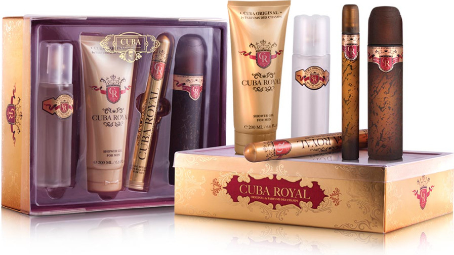 Cuba Royal EDT 100 ml + EDT 35 ml + voda po holení 100 ml + sprchový gel 200 ml + deospray 200 ml dárková sada