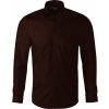 Pánská Košile Malfini Dynamic Premium pánská košile slim fit s dlouhým rukávem kávová