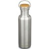 Láhev na pití Klean Kanteen Reflect w/Bamboo Cap brushed stainless 800 ml