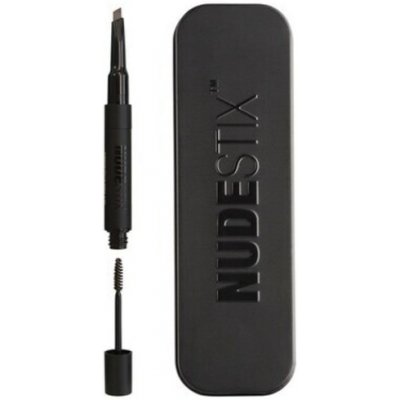 NUDESTIX tužka na obočí Eyebrow Stylus Pencil & Gel Brown/Black 2,5 ml