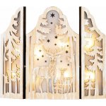 MagicHome Vianoce Dekorace MagicHome Vánoce, Jeleni, 8xLED teplá bílá, 2xAAA, IP20, 9x8x38 cm – Hledejceny.cz