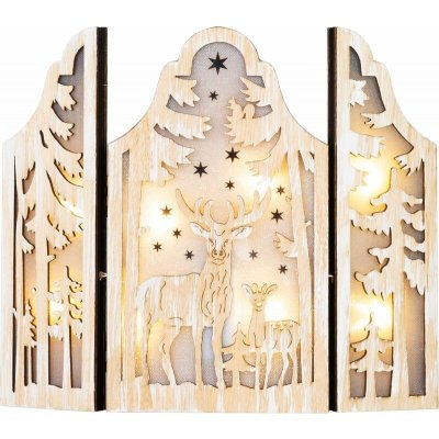 MagicHome Vianoce Dekorace MagicHome Vánoce, Jeleni, 8xLED teplá bílá, 2xAAA, IP20, 9x8x38 cm – Hledejceny.cz