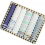 Ëtex Dámské látkové kapesníky VASSINI - 6 kusů modrá světlá – Zboží Mobilmania