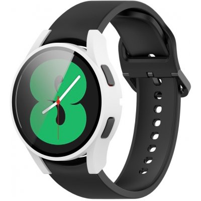 PROTEMIO 34748 Ochranný kryt s tvrzeným sklem pro Samsung Galaxy Watch 4 40mm bílý – Zboží Mobilmania