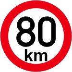 Omezení rychlosti 80 km retroreflexní pr. 150 mm (na přívěsy) 110180 – Hledejceny.cz