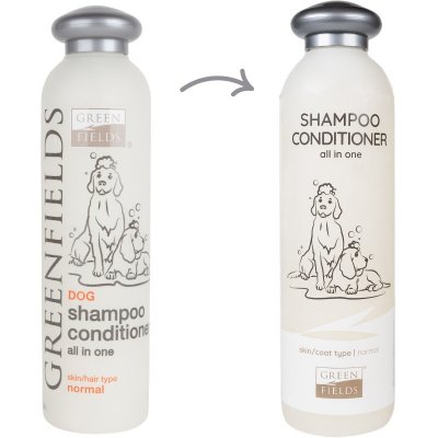 Greenfields Dog Šetrný šampom a kondicioner pro psy s delší srstí 250 ml – Zboží Mobilmania