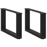 Omaxi 310750 Nohy konferenčního stolku ve tvaru U 2 ks černé 50 x 30-31 cm ocel – Hledejceny.cz