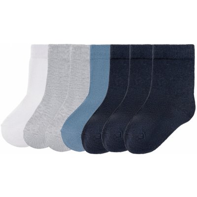 lupilu chlapecké nízké ponožky s BIO bavlnou 7 párů bílá/modrá/šedá/černá – Zboží Mobilmania