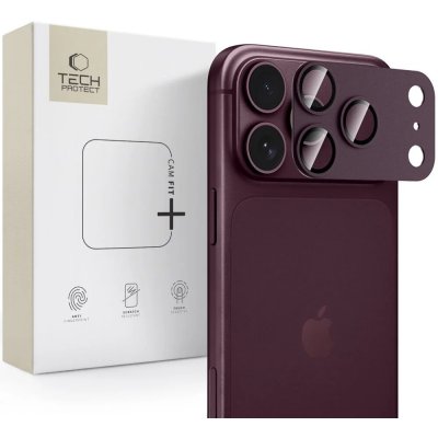 Ochrana fotoaparátu Tech-Protect Camfull Fit+ pro iPhone 18 Pro Max - Burgundy – Hledejceny.cz