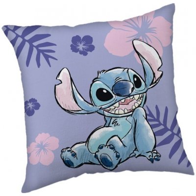 Jerry Fabrics Mikroplyš polštář Lilo and Stitch Polyester 35x35 – Zboží Mobilmania